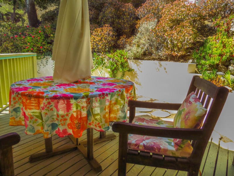 Clark & Carole private patio